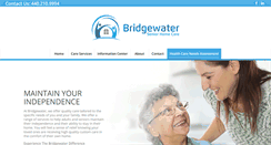 Desktop Screenshot of bridgewaterseniorhomecare.com